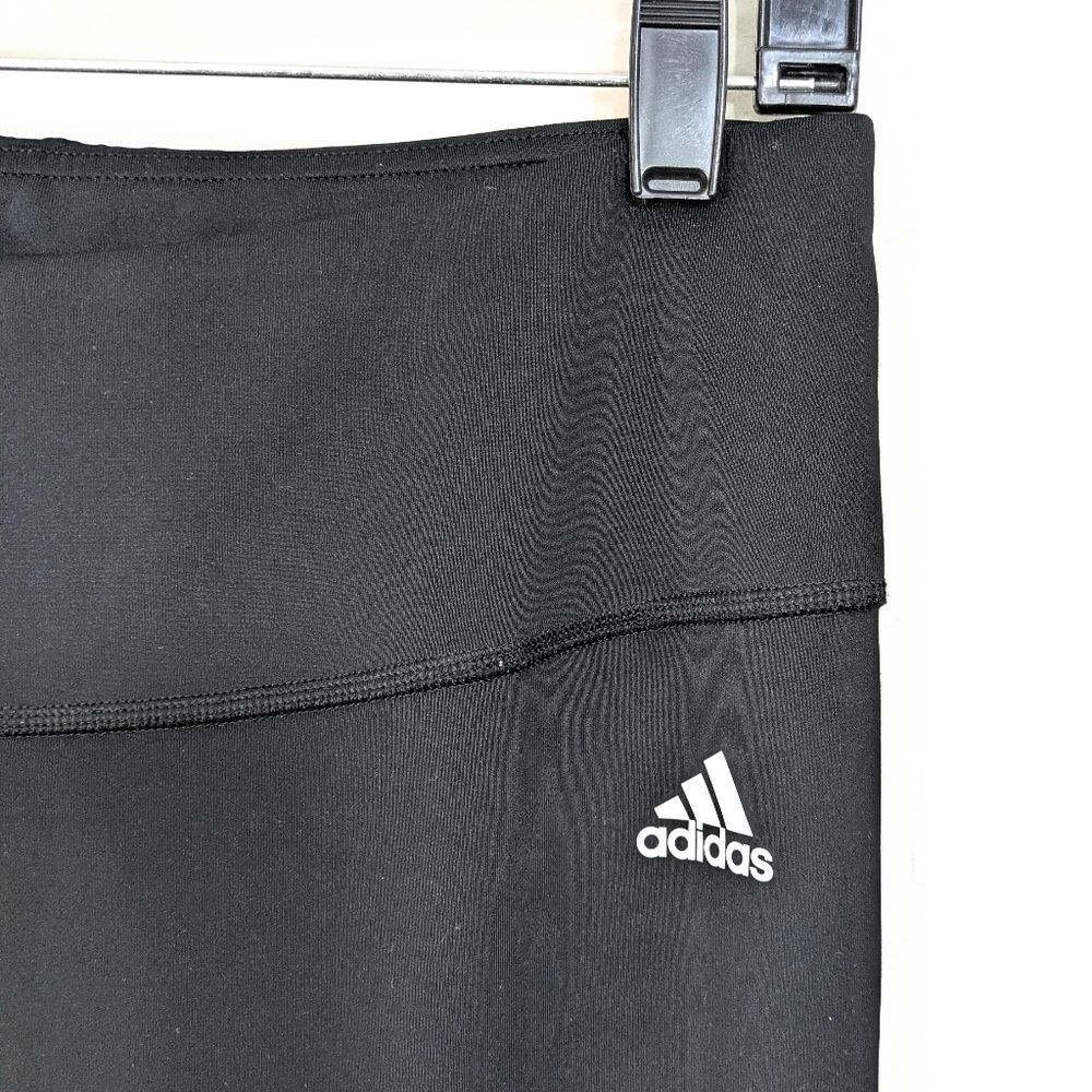 Adidas Climalite Three Stripe Athletic Pants - Black & White - Size Large Womens - Picture 4 of 9